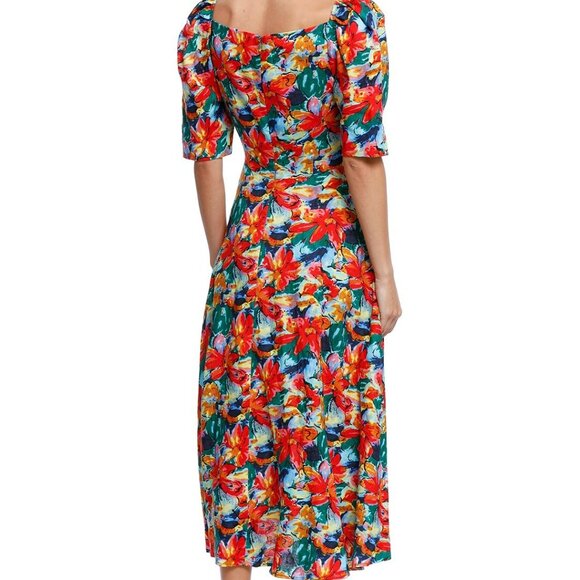 ELLIATT Lexi Midi Dress in Linen.  SZ L - Picture 7 of 7